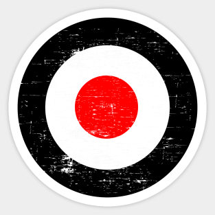 Mod target roundel black red Sticker